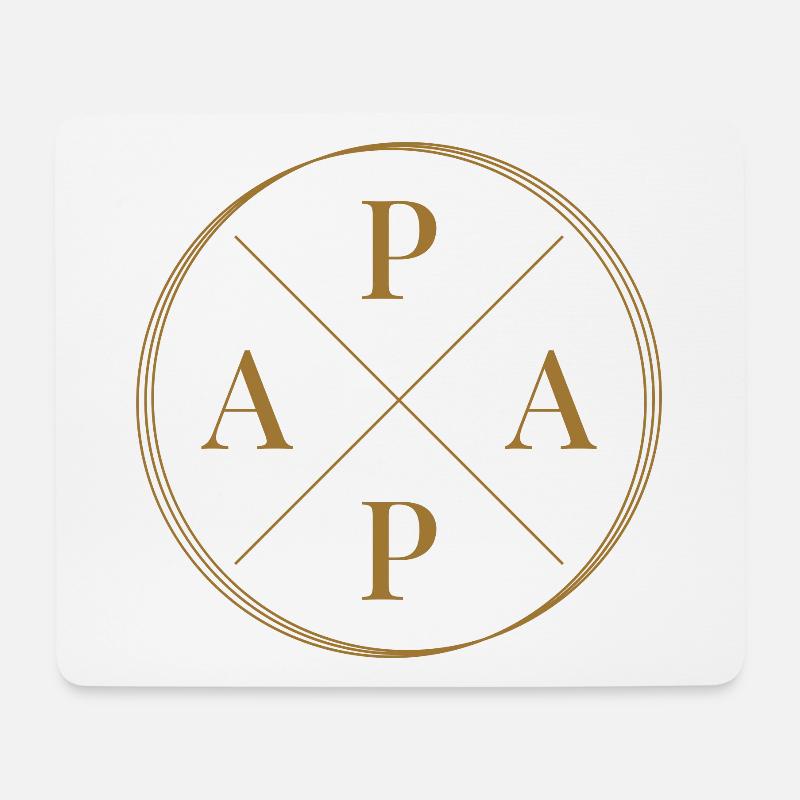 Papa Vater Vatertag - Mousepad (Querformat) - Weiß