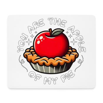 DU BIST DER APFEL VON MEINEM KUCHEN - Mousepad (Querformat) - Weiß - Vorne
