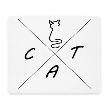 Chat chat - Tapis de souris (format paysage) - blanc - Devant