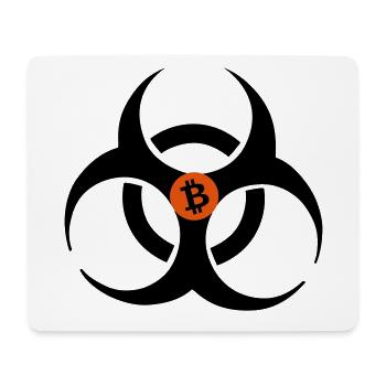 Bitcoin - Tapis de souris (format paysage) - blanc - Devant