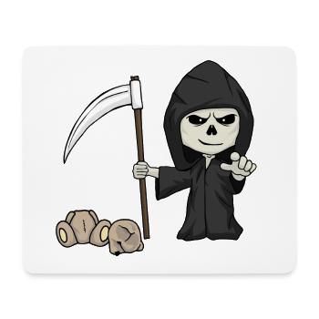 Kleiner Mäher - Mousepad (Querformat) - Weiß - Vorne