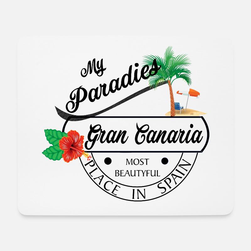 Gran Canaria Kanaren Urlaub - Mousepad (Querformat) - Weiß