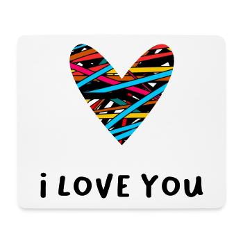 PAAR. ICH HABE GERADE GEHEIRATET. Junggesellinnenabschied. VALENTINSTAG. MARIES - Mousepad (Querformat) - Weiß - Vorne
