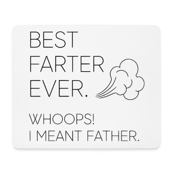 Bester Furzer Aller Zeiten – Ups, Ich Meinte Vater - Mousepad (Querformat) - Weiß - Vorne