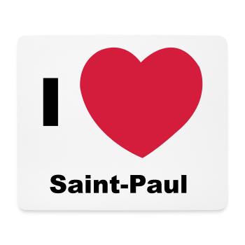 Ich liebe Saint Paul - Mousepad (Querformat) - Weiß - Vorne