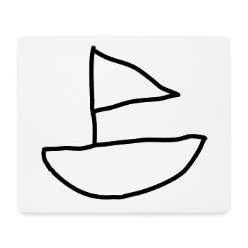 sailing ship - Mouse Pad (horizontal) - white - Front