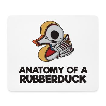 Anatomie d'un cadeau Rubberduck - Tapis de souris (format paysage) - blanc - Devant