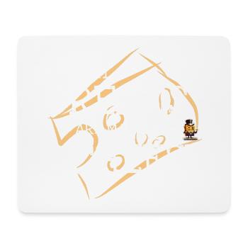 Käseträume: Süße Träume Druck - Mousepad (Querformat) - Weiß - Vorne