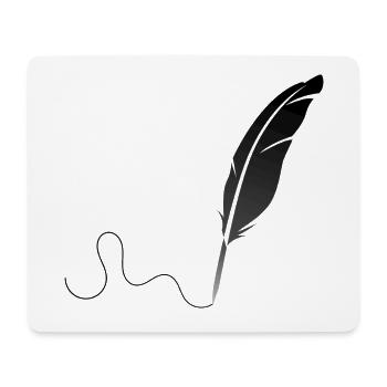 feather - Mouse Pad (horizontal) - white - Front