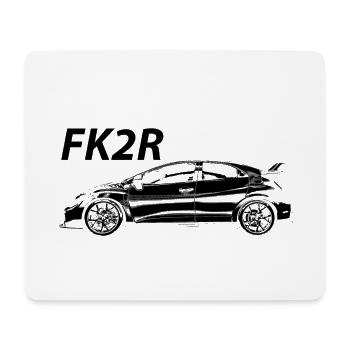 Civic Type-R FK2R - Mousepad (Querformat) - Weiß - Vorne