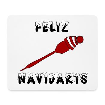 Feliz Navidarts Darts Weihnachten Geschenk Spruch - Mousepad (Querformat) - Weiß - Vorne