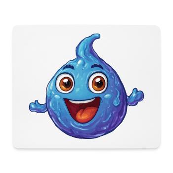 Wassertropfen - Mousepad (Querformat) - Weiß - Vorne