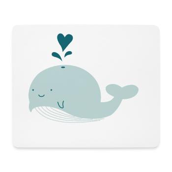 Wal - Mousepad (Querformat) - Weiß - Vorne