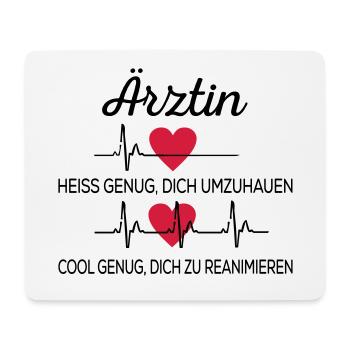 Ärztin - Mousepad (Querformat) - Weiß - Vorne