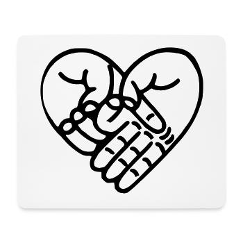Lel heart - Mouse Pad (horizontal) - white - Front