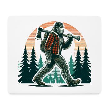 Bûcheron Forester Bigfoot - Tapis de souris (format paysage) - blanc - Devant