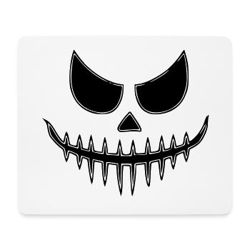 Visage de monstre - Tapis de souris (format paysage) - blanc - Devant