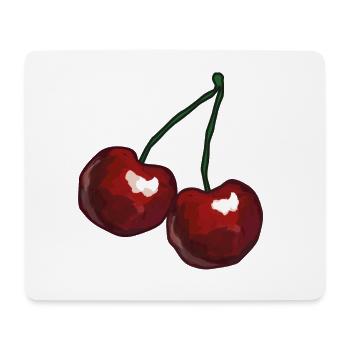cerises - Tapis de souris (format paysage) - blanc - Devant