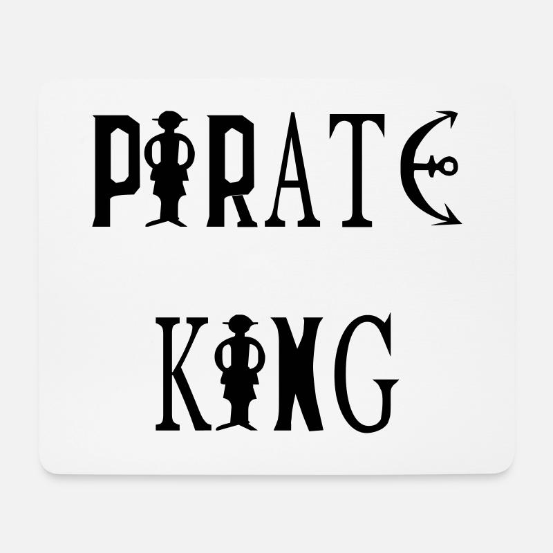 Pirate King - Mousepad (Querformat) - Weiß