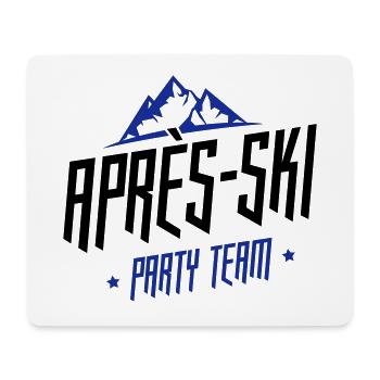 apres ski team party - Mouse Pad (horizontal) - white - Front