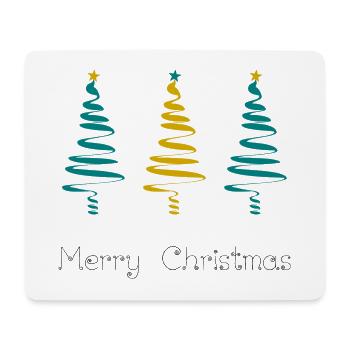 WEIHNACHTEN. FROHE WEIHNACHTEN. FROHE WEIHNACHTEN. WEIHNACHTSMANN. IRSAS - Mousepad (Querformat) - Weiß - Vorne