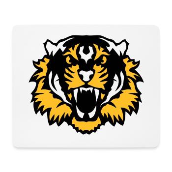 tete tigre animaux sauvage 10 - Tapis de souris (format paysage) - blanc - Devant