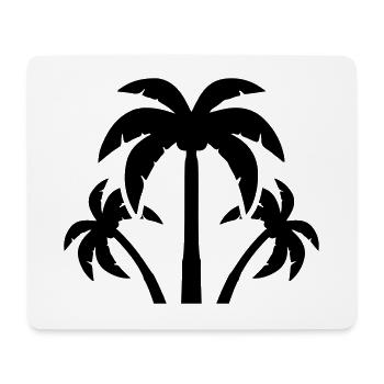 palme icône icon - Tapis de souris (format paysage) - blanc - Devant