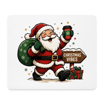 Ambiance de Noël - Tapis de souris (format paysage) - blanc - Devant