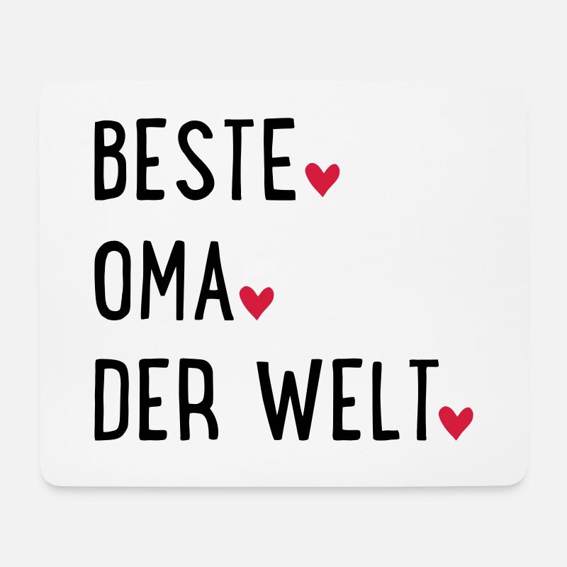 Beste Oma - Mousepad (Querformat) - Weiß