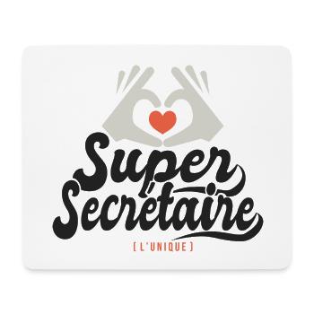 Super Secrétaire l unique cadeau Secretaire - Tapis de souris (format paysage) - blanc - Devant