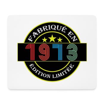 Fabriqué en 1973 Edition limitée - Tapis de souris (format paysage) - blanc - Devant