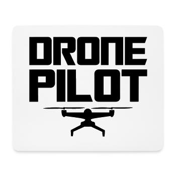 Drone Pilot Black - Mouse Pad (horizontal) - white - Front