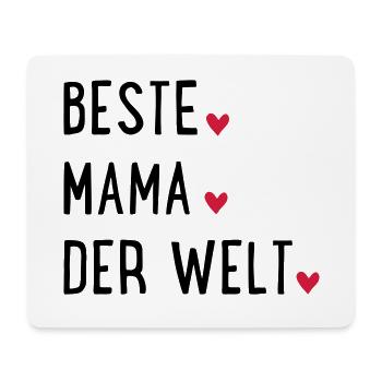Beste Mama der Welt - Mousepad (Querformat) - Weiß - Vorne