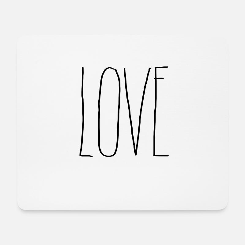 Love - Mouse Pad (horizontal) - white
