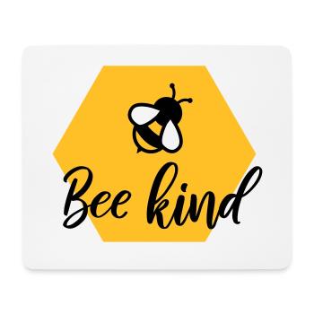 Bee kind - Tapis de souris (format paysage) - blanc - Devant