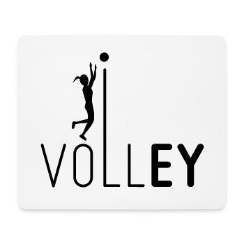 Volley – Volleyball Team Sport Frauen - Mousepad (Querformat) - Weiß - Vorne