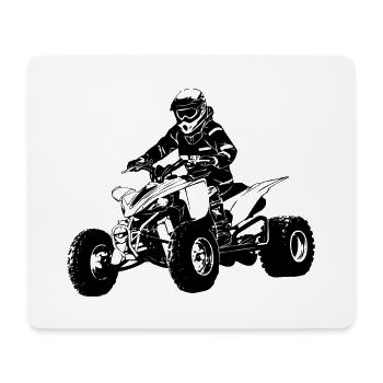 Quad Racing - ATV Racer - Tapis de souris (format paysage) - blanc - Devant
