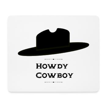 Howdy Cowboy - Mousepad (Querformat) - Weiß - Vorne