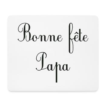 DAD. FATHER'S DAY. HAPPY FATHER'S DAY. HAPPY BIRTHDAY. - Mouse Pad (horizontal) - white - Front