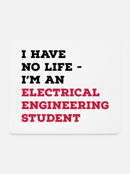 Elektrotechnik Studium - Mousepad (Querformat) - Weiß