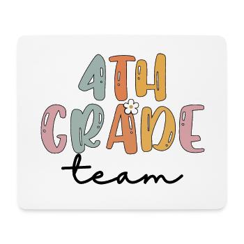 Team 4th Grade Squad Elementary School - Mouse Pad (horizontal) - white - Front