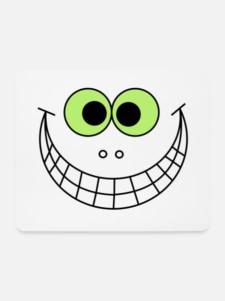 Big Smile - witziges Geschenk - Mousepad (Querformat) - Weiß