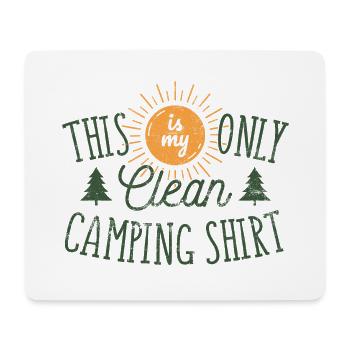 Ceci est mon seul cadeau de chemise de camping propre - Tapis de souris (format paysage) - blanc - Devant