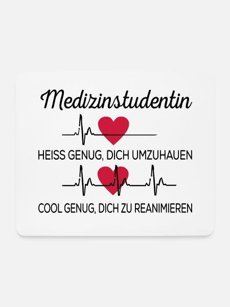 Medizinstudentin - Mousepad (Querformat) - Weiß