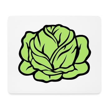Kohlkohlgemüse 403 - Mousepad (Querformat) - Weiß - Vorne