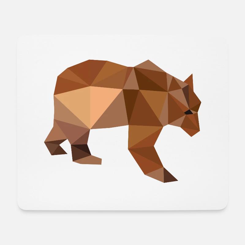 Bär - Mousepad (Querformat) - Weiß