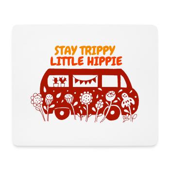 Summer Hippie Retro Bus Design - Mouse Pad (horizontal) - white - Front