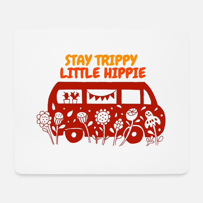 Sommer Hippie Retro Bus Design - Mousepad (Querformat) - Weiß