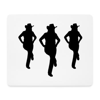 Line dance - country music - Mouse Pad (horizontal) - white - Front