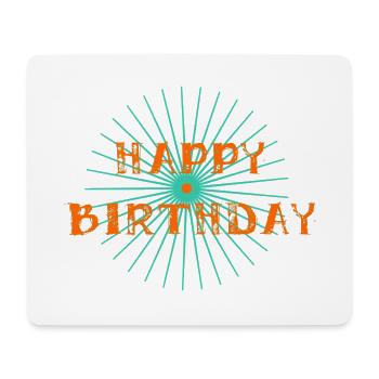ALLES GUTE ZUM GEBURTSTAG. ALLES GUTE ZUM GEBURTSTAG. JAHRESTAG. - Mousepad (Querformat) - Weiß - Vorne